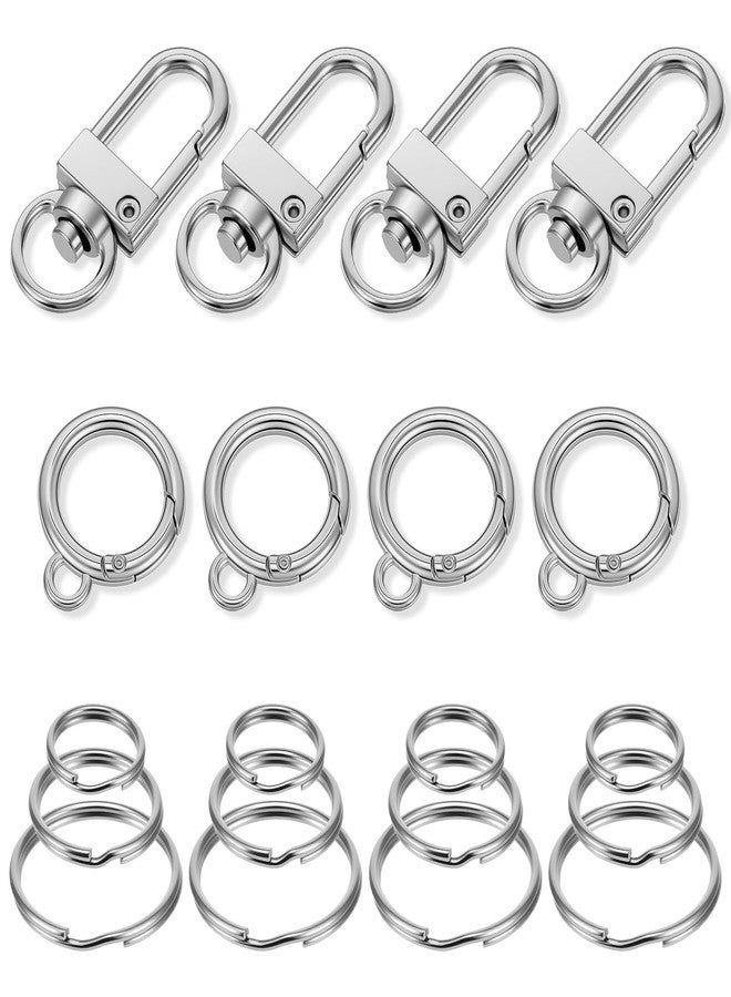 Ymapinc 20Pcs Quick Clips for Cat Dog Collar ID Tag, Small Metal Keychain Ring for Pet ID Tags, Car Keys, Dog Collar Accessories for Pet Safety - 5 Styles - Image 1